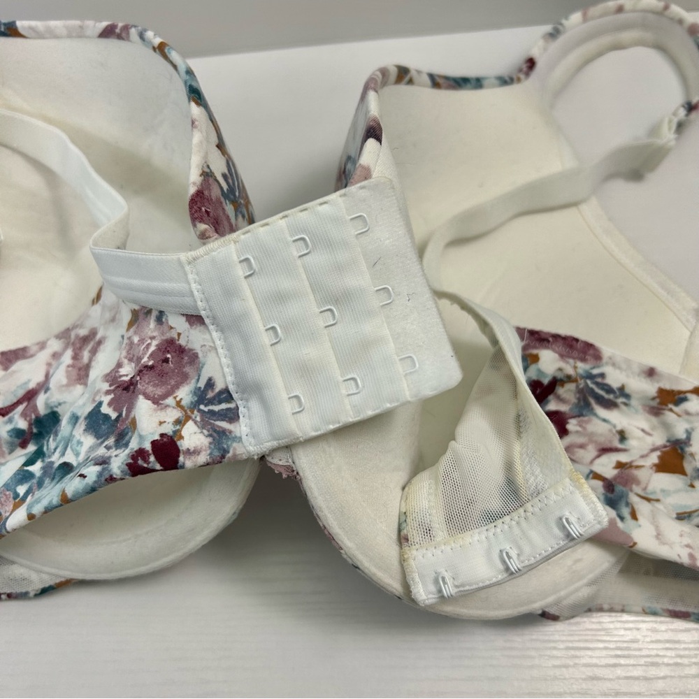 Cacique Lane Bryant Lightly Lined Full Coverage Floral Underwire Bra 38C - Picture 6 of 15